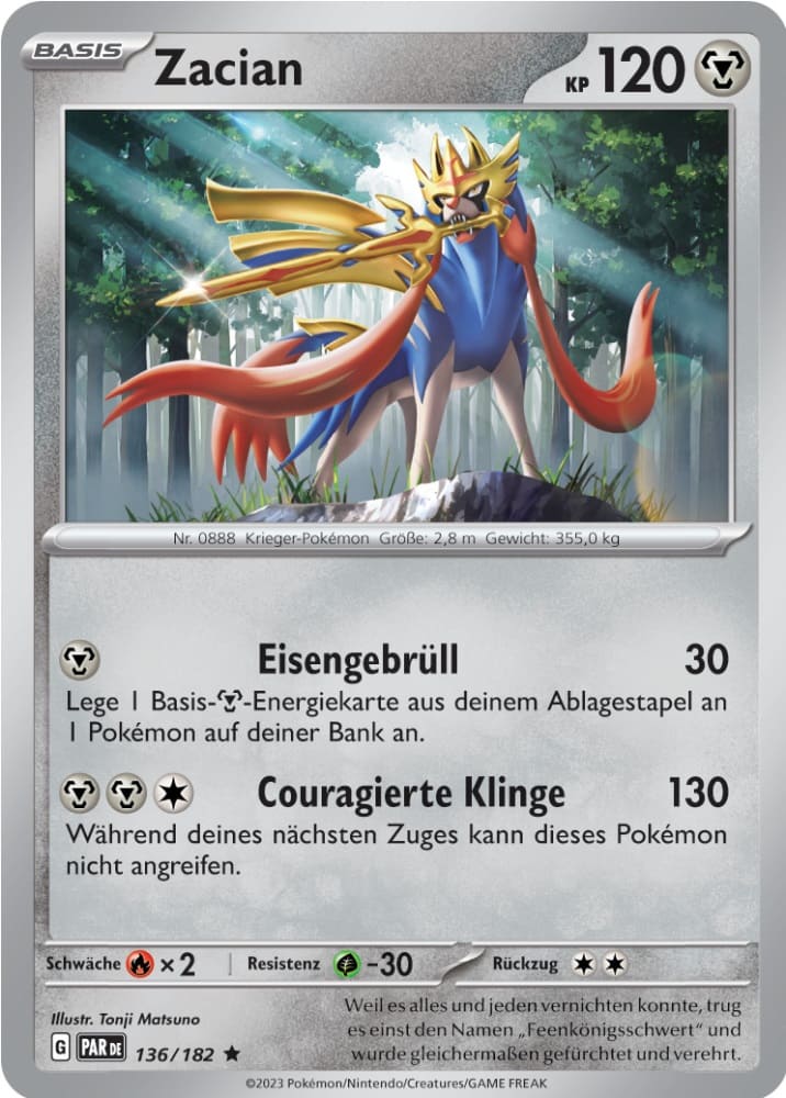 PAR136 - Zacian - Paradoxrift - KP 04 - (PAR136/182)