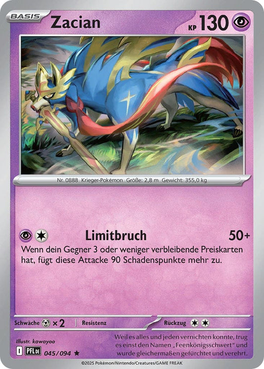 PFL045 - Zacian - Fatale Flammen - ME 02 - (PFL045/94)