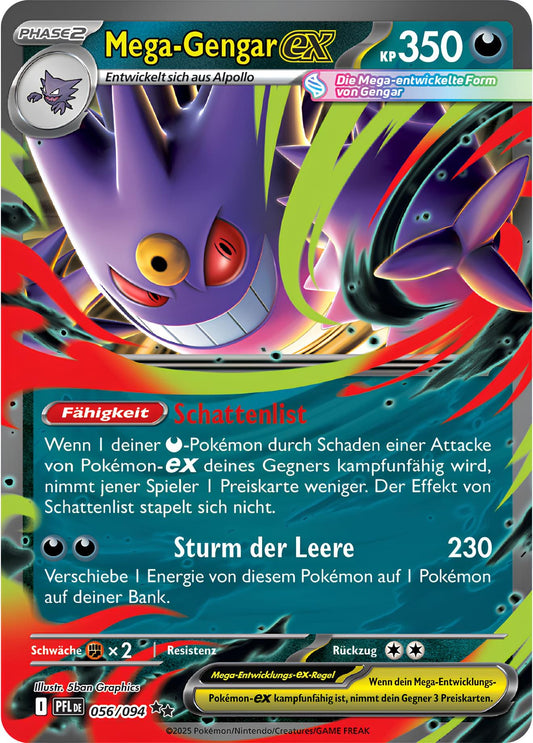 PFL056 - Mega Gengar ex - Fatale Flammen - ME 02 - (PFL056/94)