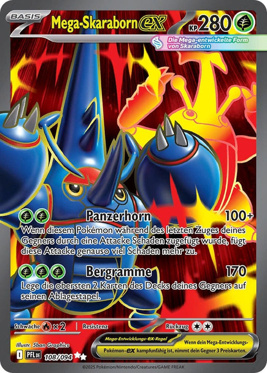 PFL108 - Mega Skaraborn EX - Fatale Flammen - ME 02 - (PFL108/94)