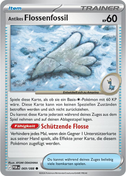 POR069 - Antikes Flossenfossil
