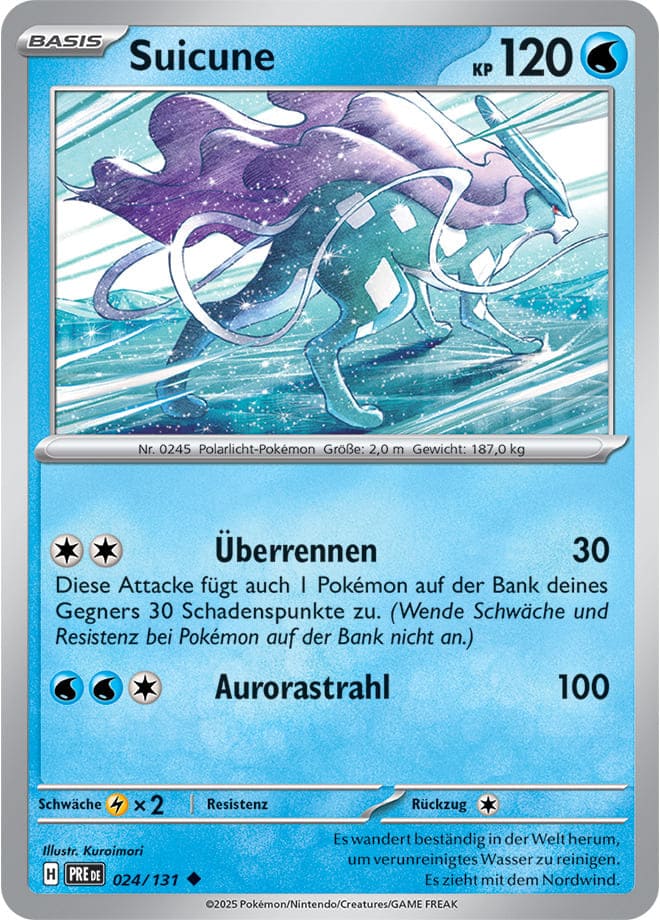 PRE024 - Suicune - Prismatische Entwicklungen - KP 8.5 - (PRE024/131)