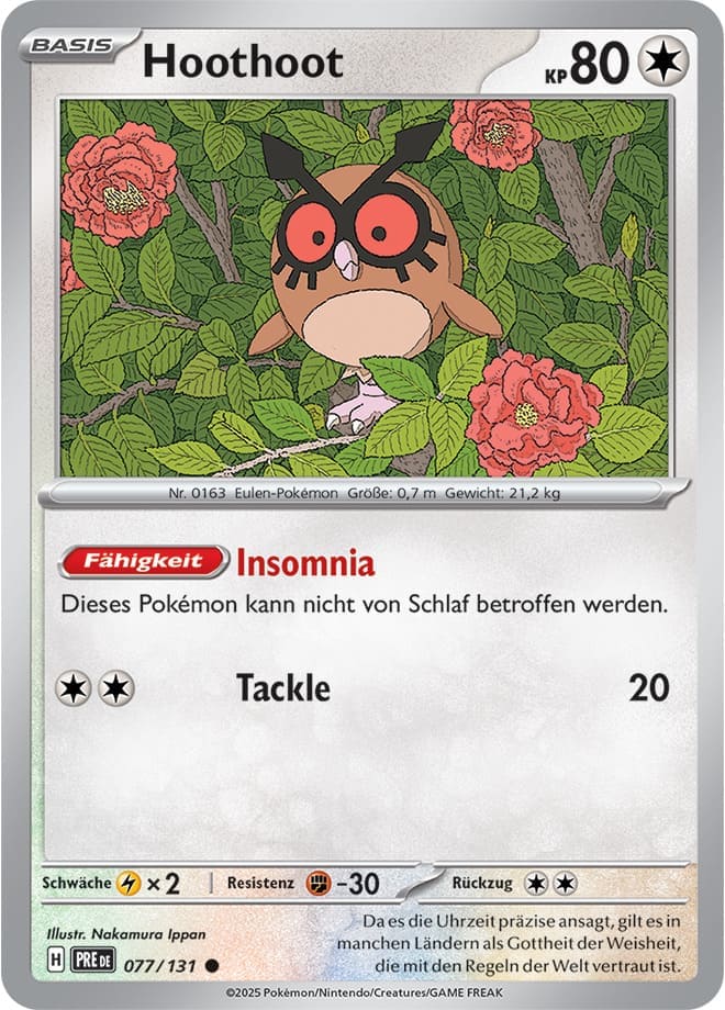 PRE077 - Hoothoot - Prismatische Entwicklungen - KP 8.5 - (PRE077/131)