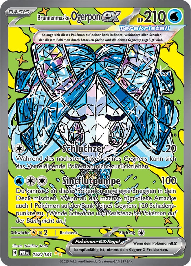 PRE152 - Brunnenmaske Ogerpon ex - Prismatische Entwicklungen - KP 8.5 - (PRE152/131)