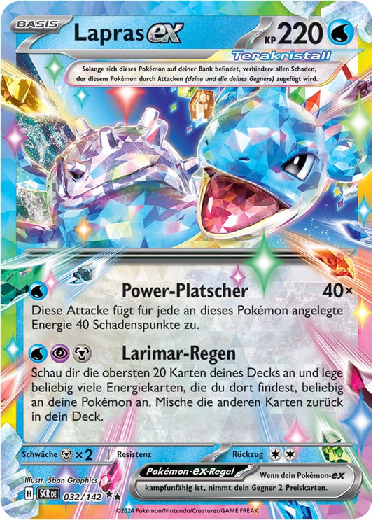 SCR032 - Lapras ex - Stellarkrone - KP 07 - (SCR032/142)