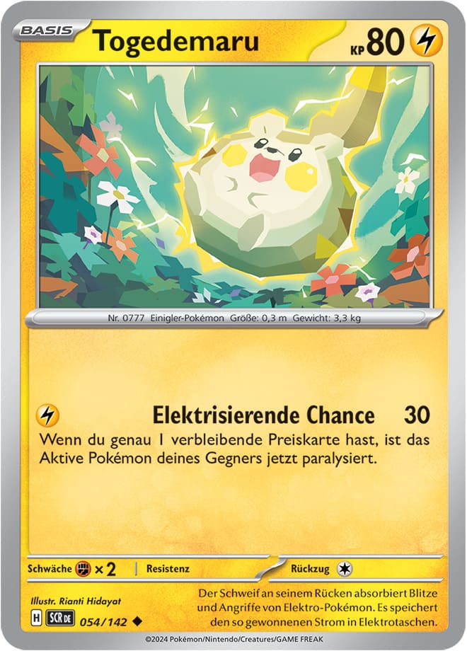 SCR054 - Togedemaru - Stellarkrone - KP 07 - (SCR054/142)