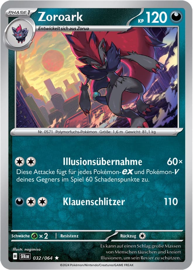 SFA032 - Zoroark - Nebel der Sagen - KP 6.5 - (SFA032/64)