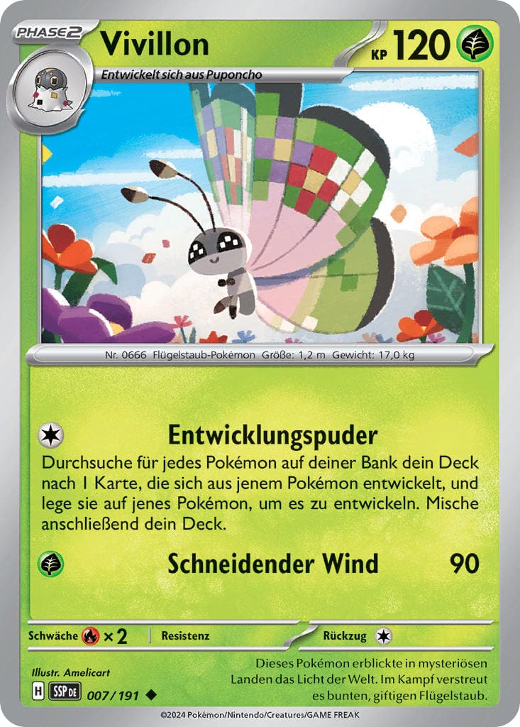 SSP007 - Vivillon - Stürmische Funken - KP 08 - (SSP007/191)