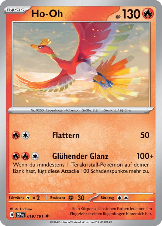 SSP019 - Ho-Oh - Stürmische Funken - KP 08 - (SSP019/191)
