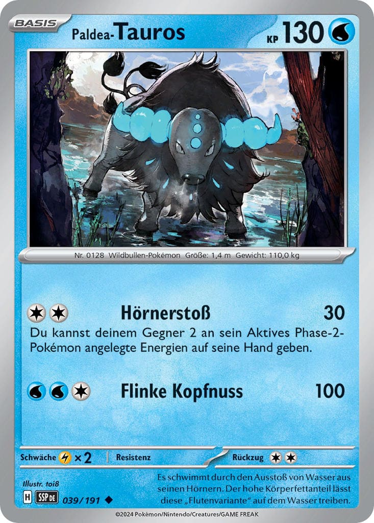 SSP039 - Paldea-Tauros - Stürmische Funken - KP 08 - (SSP039/191)