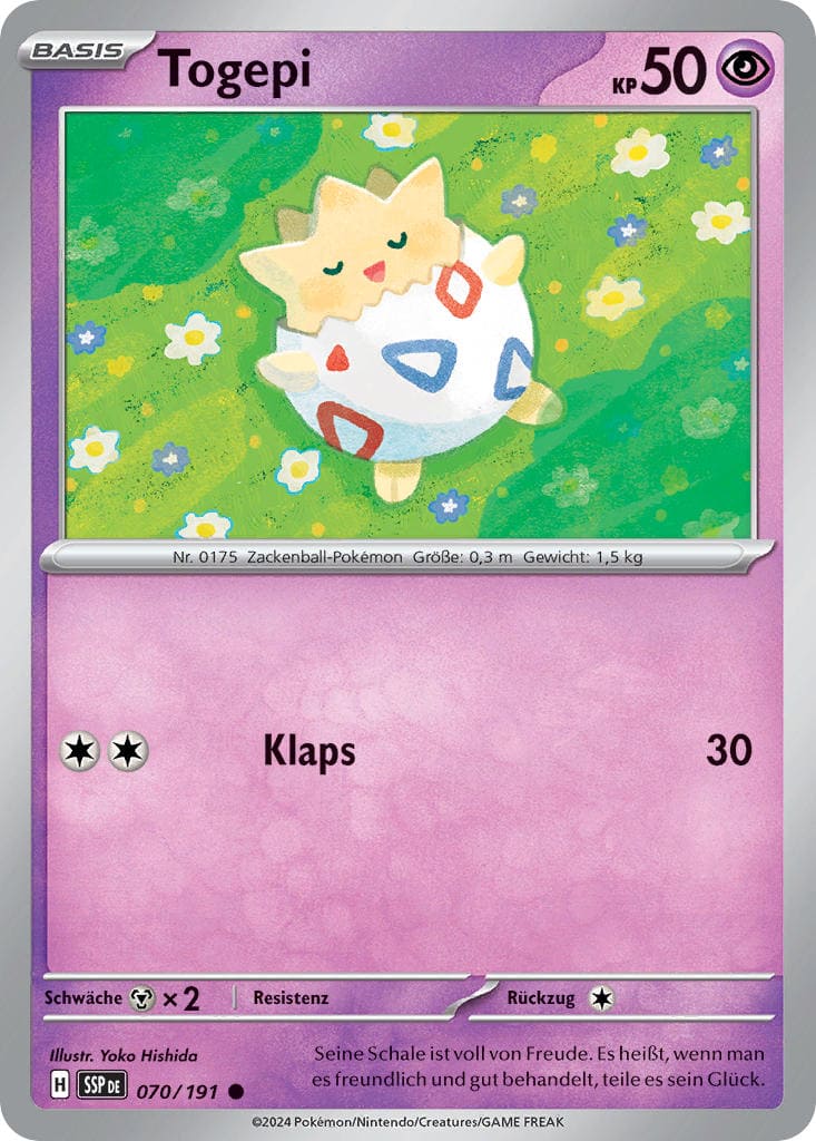 SSP070 - Togepi - Stürmische Funken - KP 08 - (SSP070/191)