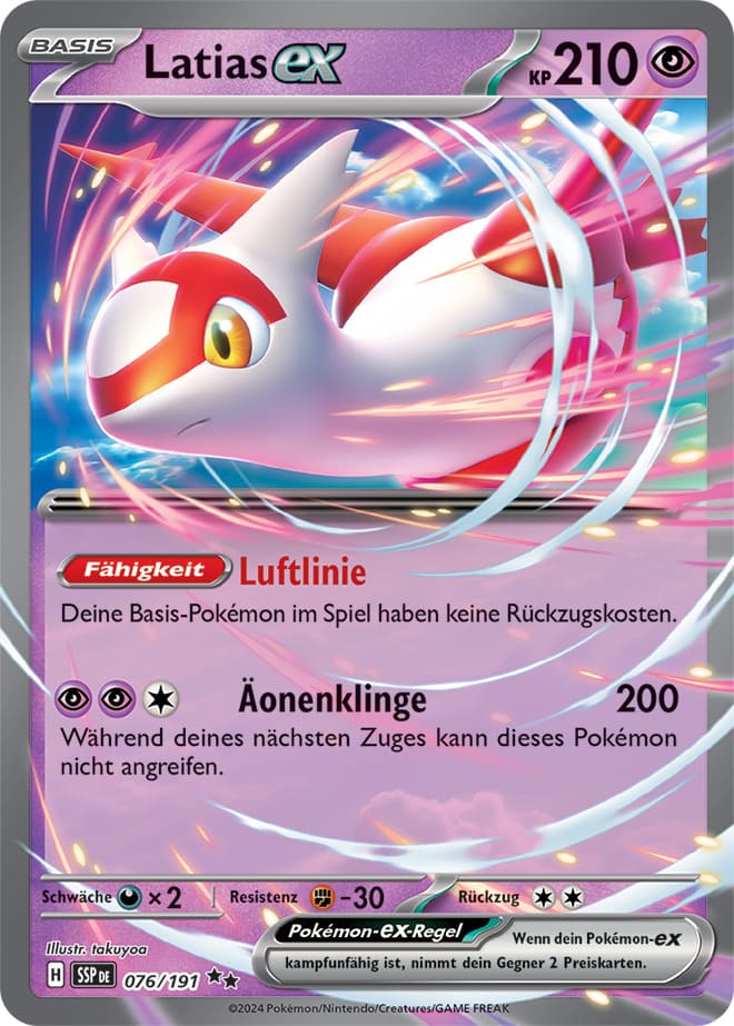 SSP076 - Latias ex - Stürmische Funken - KP 08 - (SSP076/191)