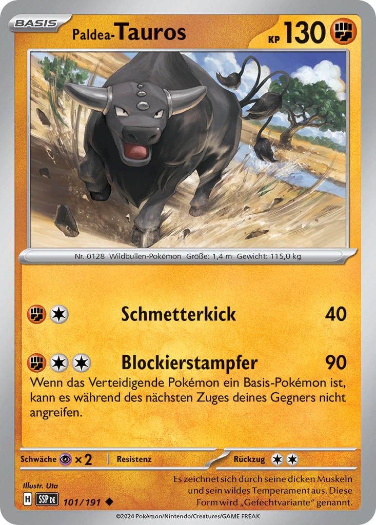 SSP101 - Paldea-Tauros - Stürmische Funken - KP 08 - (SSP101/191)