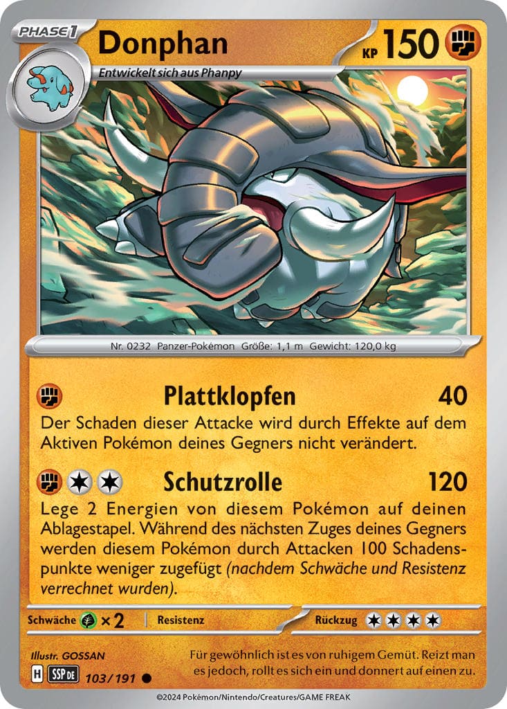 SSP103 - Donphan - Stürmische Funken - KP 08 - (SSP103/191)
