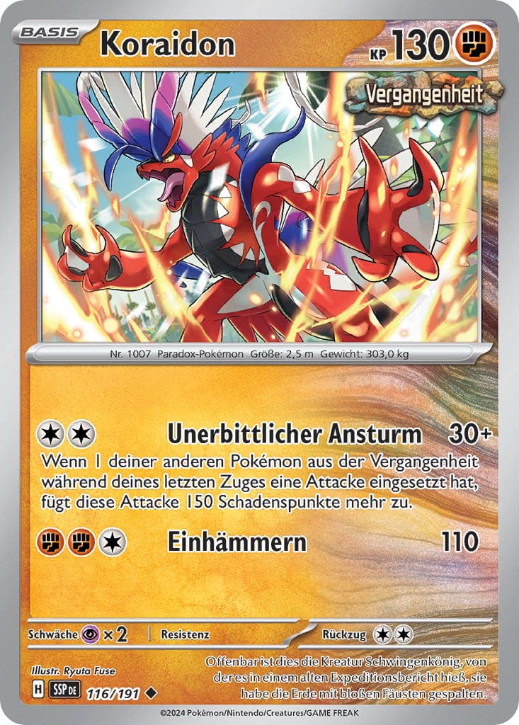 SSP116 - Koraidon - Stürmische Funken - KP 08 - (SSP116/191)