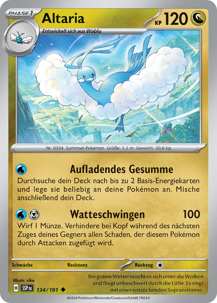 SSP134 - Altaria - Stürmische Funken - KP 08 - (SSP134/191)