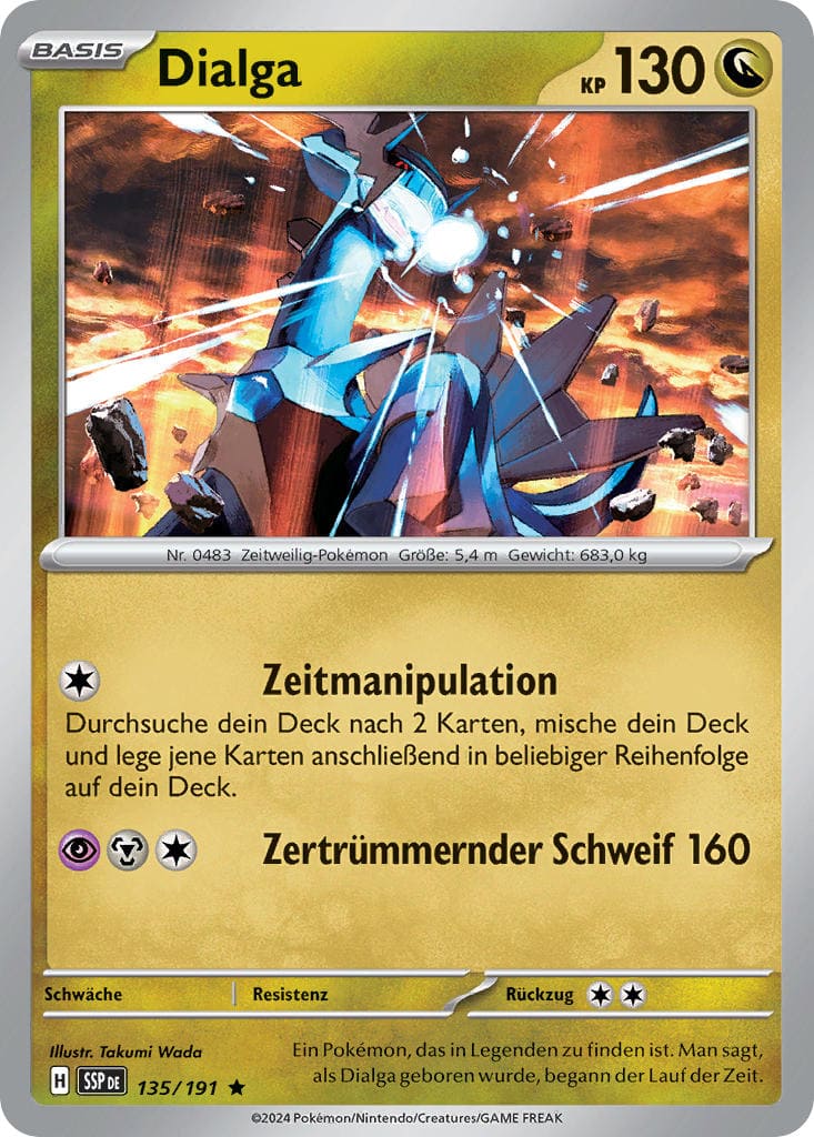 SSP135 - Dialga - Stürmische Funken - KP 08 - (SSP135/191)