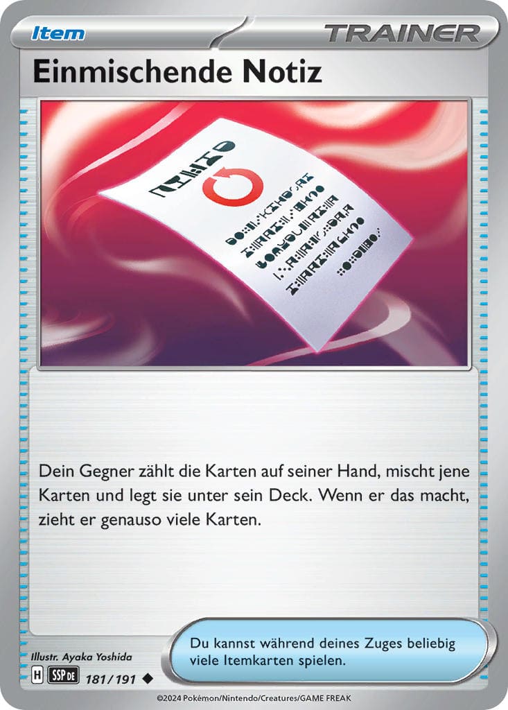 SSP181 - Einmischende Notiz - Stürmische Funken - KP 08 - (SSP181/191)