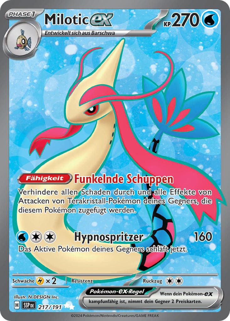 SSP217 - Milotic EX - Stürmische Funken - KP 08 - (SSP217/191)