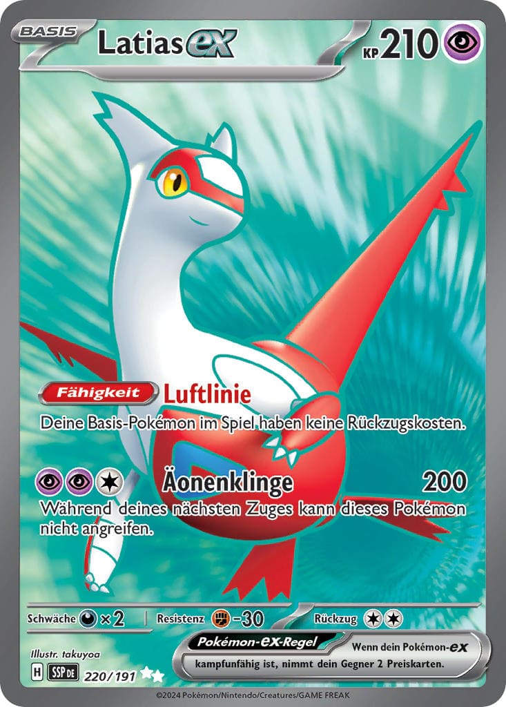 SSP220 - Latias EX - Stürmische Funken - KP 08 - (SSP220/191)