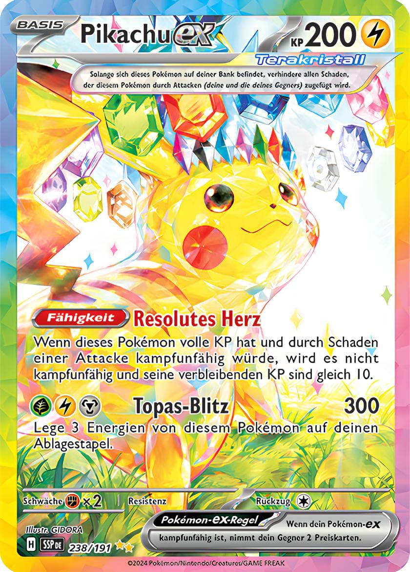 SSP238 - Pikachu - Stürmische Funken - KP 08 - (SSP238/191)