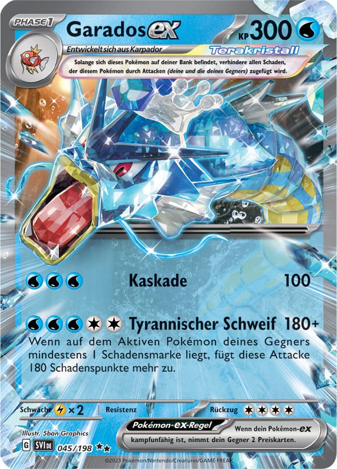 SVI045 - Garados EX - Karmesin & Purpur - KP 01 - (SVI045/198)