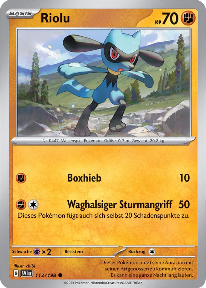 SVI113 - Riolu - Karmesin & Purpur - KP 01 - (SVI113/198)