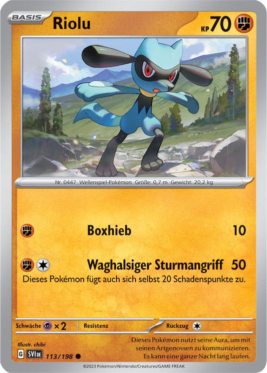 SVI113 - Riolu - Karmesin & Purpur - KP 01 - (SVI113/198)