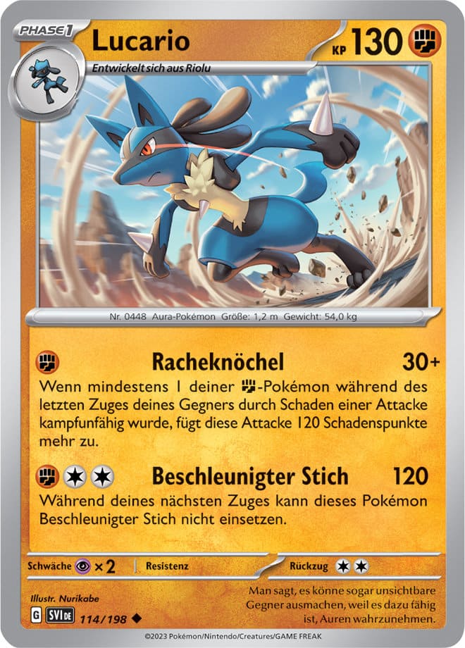 SVI114 - Lucario - Karmesin & Purpur - KP 01 - (SVI114/198)