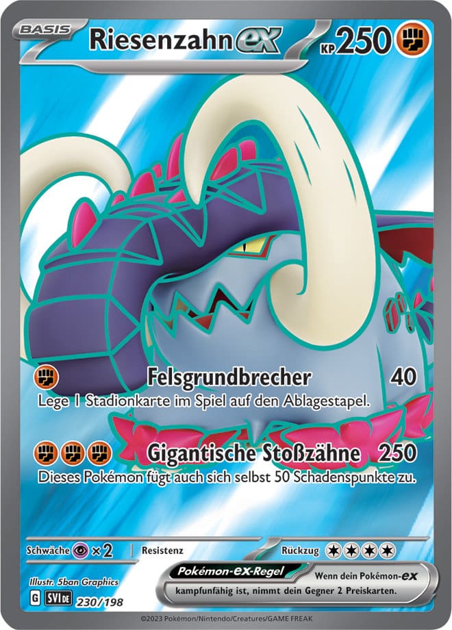 SVI230 - Riesenzahn EX - Karmesin & Purpur - KP 01 - (SVI230/198)