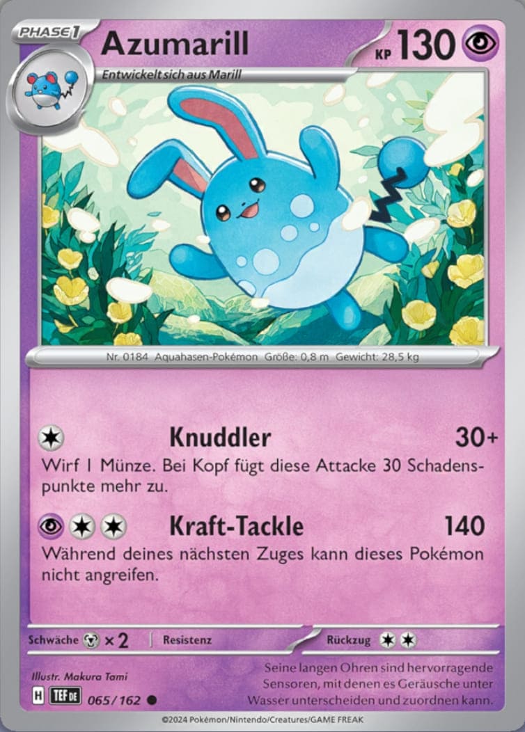TEF065 - Azumarill - Gewalten der Zeit - KP 05 - (TEF065/162)