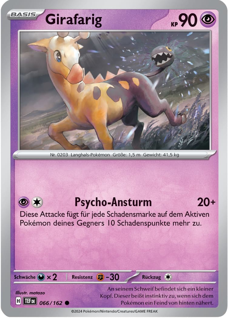 TEF066 - Girafarig - Gewalten der Zeit - KP 05 - (TEF066/162)
