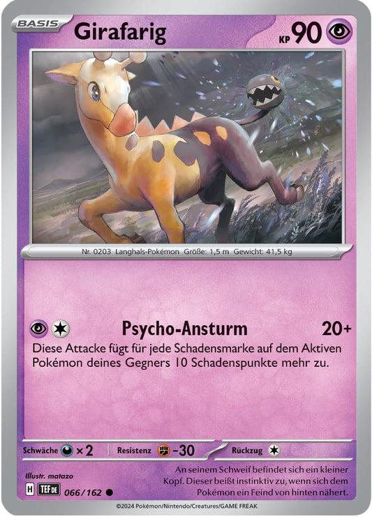 TEF066 - Girafarig - Gewalten der Zeit - KP 05 - (TEF066/162)