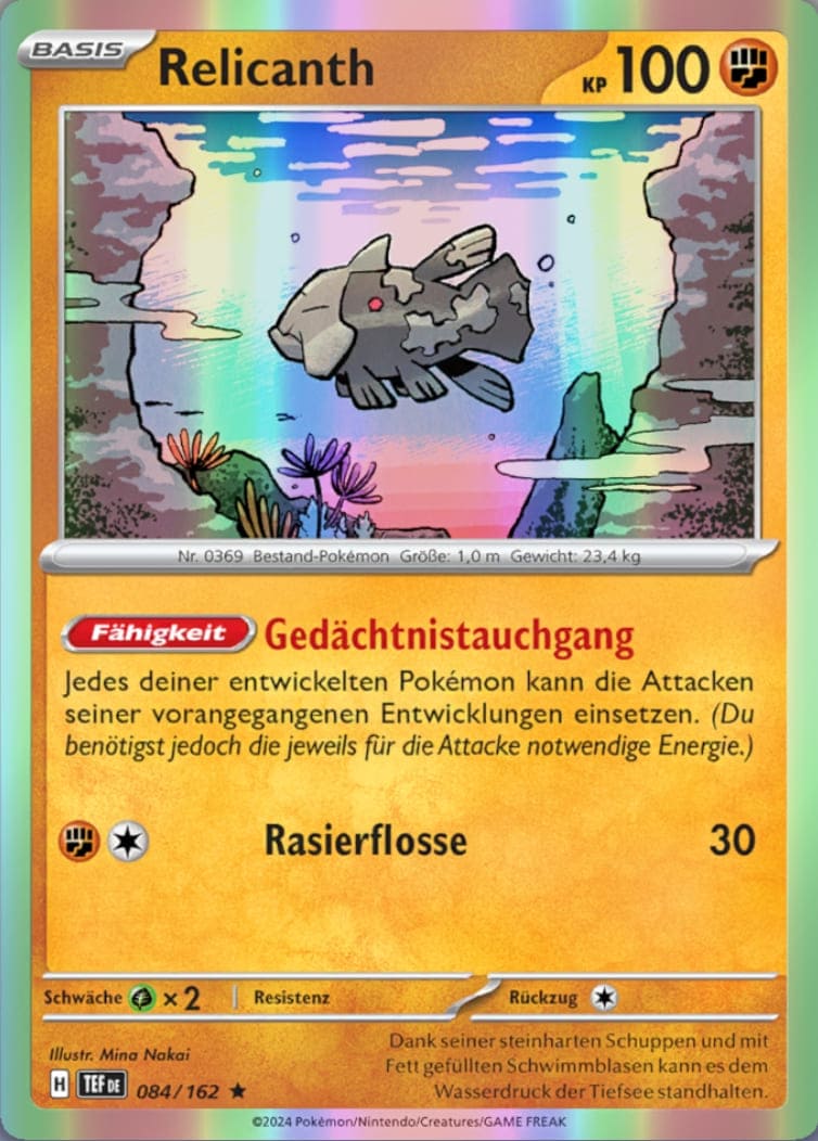 TEF084 - Relicanth - Gewalten der Zeit - KP 05 - (TEF084/162)