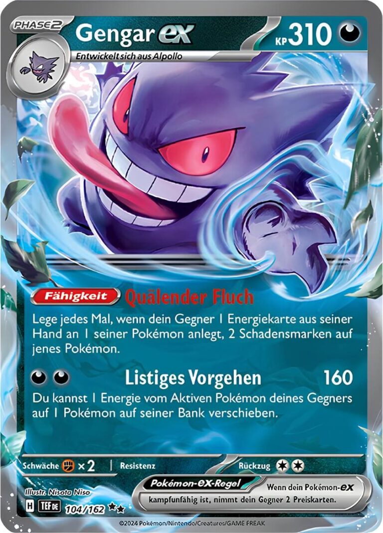 TEF104 - Gengar ex - Gewalten der Zeit - KP 05 - (TEF104/162)