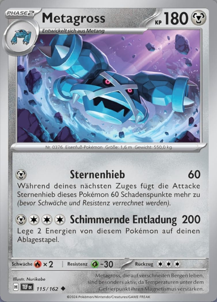 TEF115 - Metagross - Gewalten der Zeit - KP 05 - (TEF115/162)