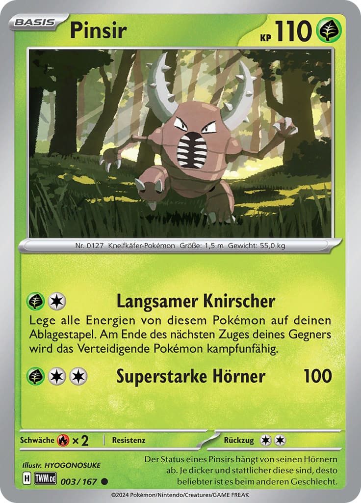 TWM003 - Pinsir - Maskerade im Zwielicht - KP 06 - (TWM003/167)