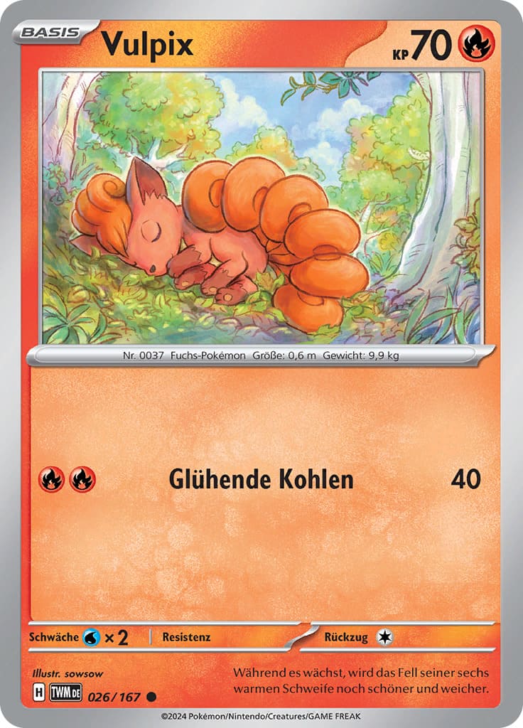 TWM026 - Vulpix - Maskerade im Zwielicht - KP 06 - (TWM026/167)