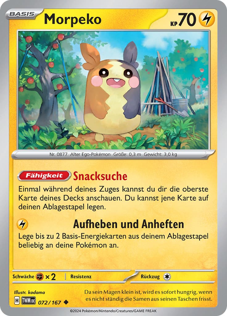 TWM072 - Morpeko - Maskerade im Zwielicht - KP 06 - (TWM072/167)