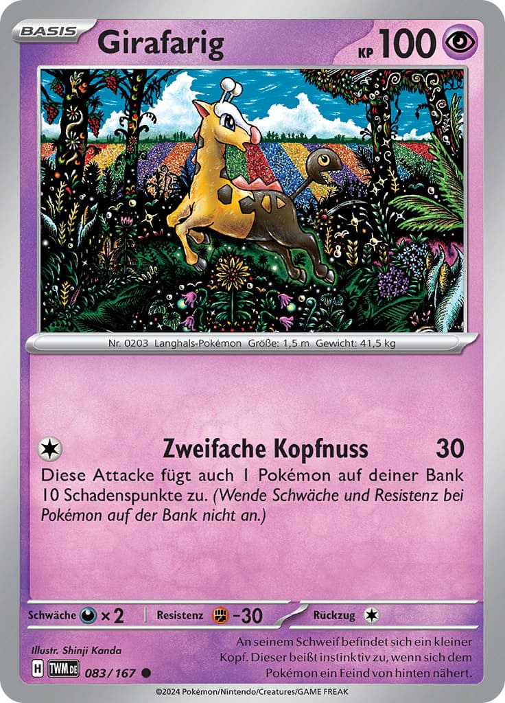TWM083 - Girafarig - Maskerade im Zwielicht - KP 06 - (TWM083/167)