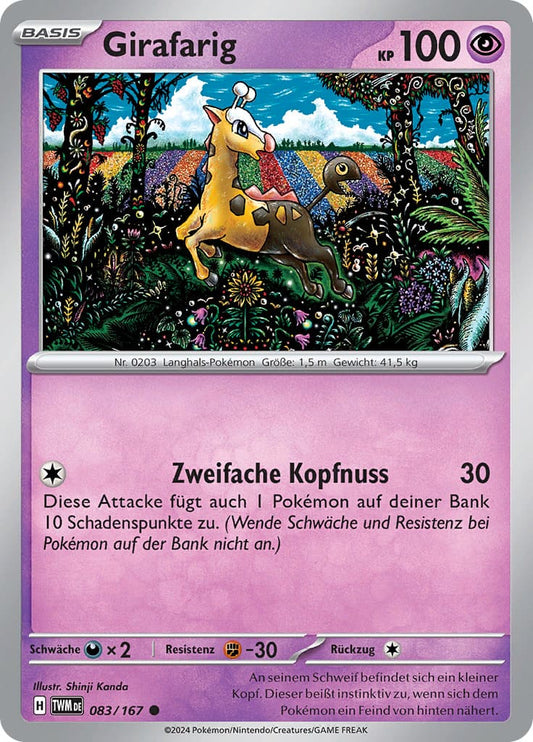 TWM083 - Girafarig - Maskerade im Zwielicht - KP 06 - (TWM083/167)