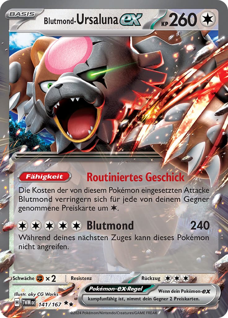 TWM141 - Blutmond Ursaluna ex - Maskerade im Zwielicht - KP 06 - (TWM141/167)