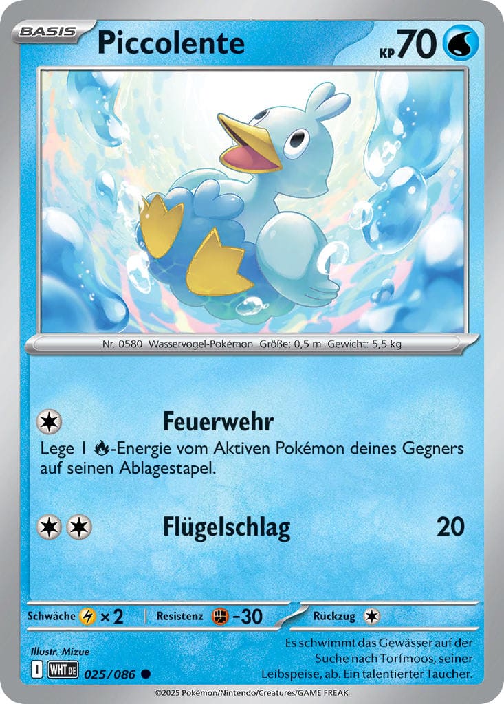 WHT025 - Piccolente - Weiße Flammen - KP 10.5 - (WHT025/86)