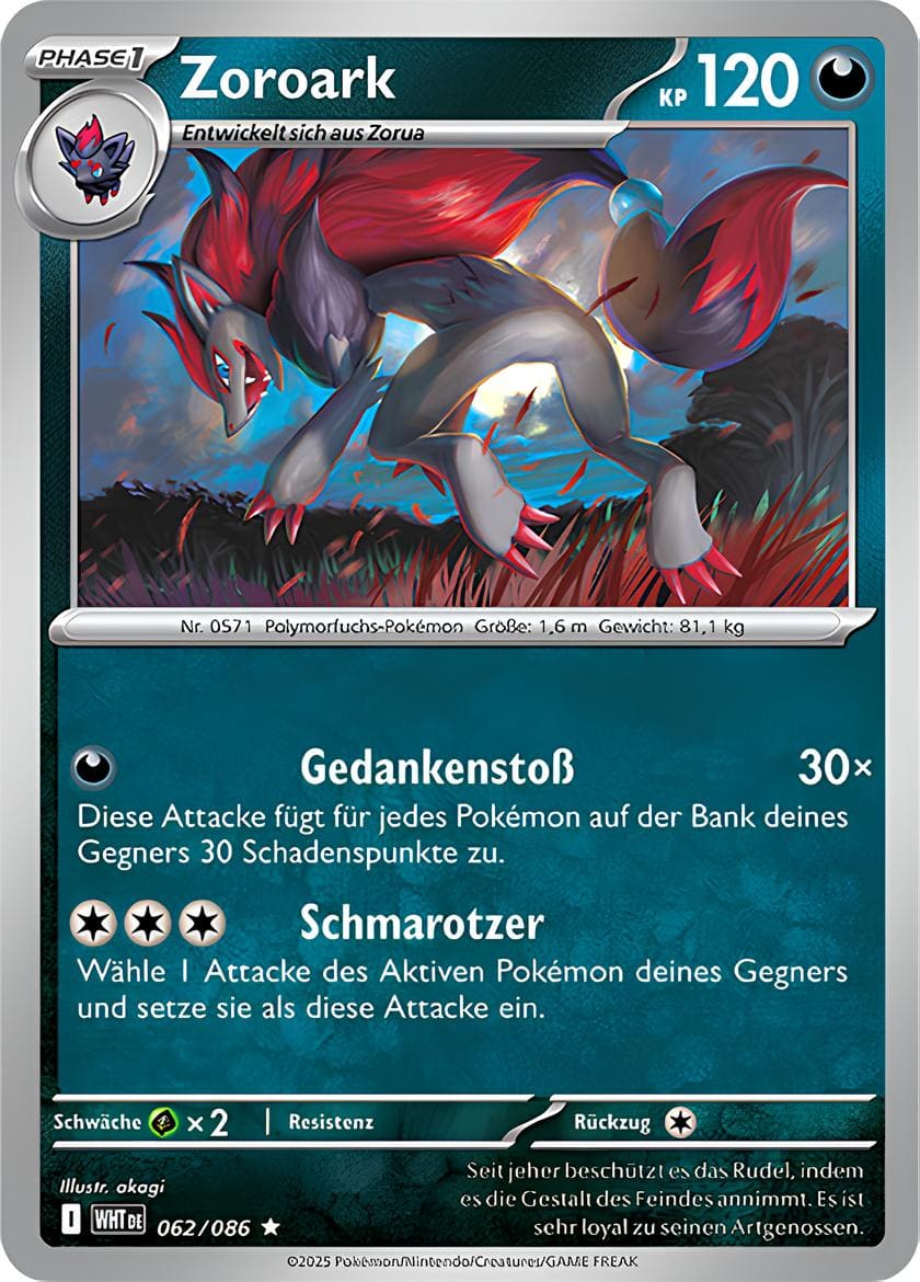 WHT062 - Zoroark - Weiße Flammen - KP 10.5 - (WHT062/86)