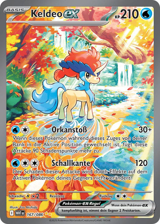 WHT167 - Keldeo EX - Weiße Flammen - KP 10.5 - (WHT167/86)
